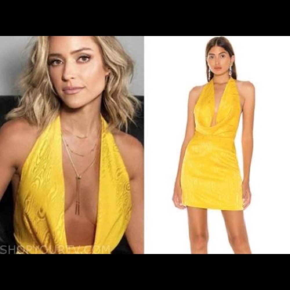 New Ronny Kobo Marisa Silk Halter Mini Cocktail Dress Size Small